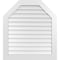 Ekena Millwork Octagonal Top Surface Mount PVC Gable Vent w/ 3-1/2"W x 1"P Standard Frame, 36"W x 40"H GVPOT36X4001SN - alternate 1